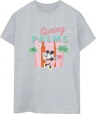 Produktbild von Disney - "Spring Palms" T-Shirt für Damen BI38450 (S) (Grau)