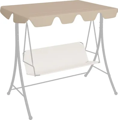 Produktbild von Maison Exclusive - Ersatzdach für Hollywoodschaukel Beige 188/168x145/110 cm