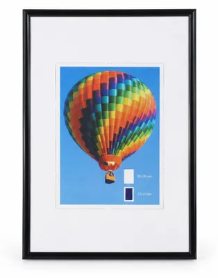 Produktbild von Ideal Life Kunststoff Bilderrahmen Wanddeko Collage Poster Bilder Foto Rahmen - Farbe: Schwarz | Format: 20x30