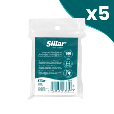 Produktbild von Sillar Premium 63,5 x 88mm 90 Mikron Sammelkartenhüllen 500 Stück