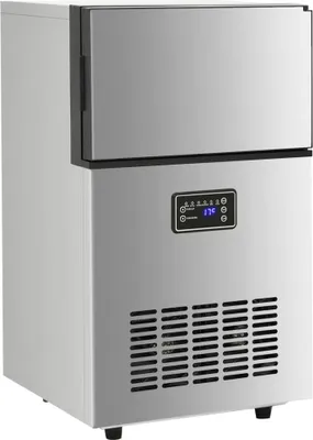 Immagine prodotto di vidaXL Macchina per cubetti di ghiaccio argento 45 kg / 24 h