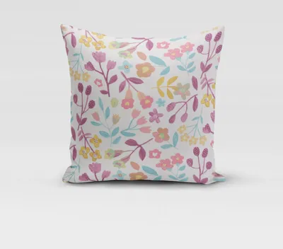 Produktbild von SCHÖNER LEBEN. Kissenhülle Panama Betty Parma Violet Blumen lila Größe 80x80cm (HxB) 80x80cm (HxB) Größe