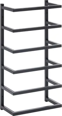 Produktbild von vidaXL Handtuchständer Schwarz 24x12x48 cm Stahl