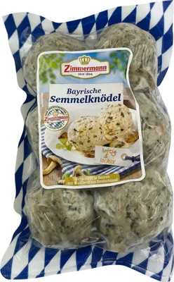 Produktbild von Food-United Knödel - Semmelknödel aus Bayern 400g, 6 luftige Semmelknödel von ZIMMERMANN Fleischwerke, passend für Brotzeit und Bier