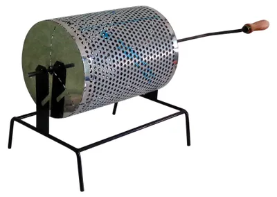 Immagine prodotto di PADELLA CASTAGNE GIREVOLE inox 18/10 D25X35 cm