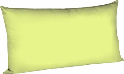 Produktbild von fleuresse Mako Satin Kissenbezug Colours Uni 40x80 cm Apfelgrün