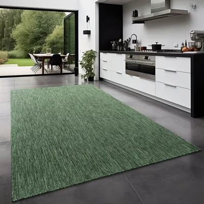 Produktbild von TT Home Teppich Für Outdoor Küchenteppich Balkon Terrasse Unifarbenes Design Modern Größe 80x150 cm