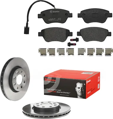Produktbild von Bremsenkomplettsatz Bremsscheiben Bremsklötze Bremsbeläge Fiat Grande Punto