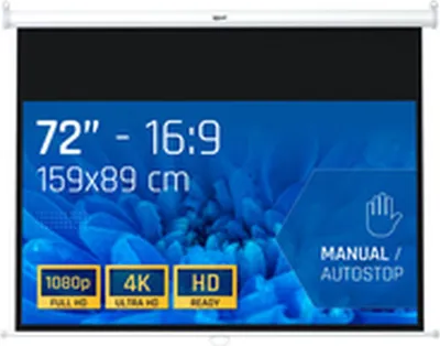 Zdjęcie produktu dla iggual PSIMS159, Ręczny, 182,9 cm (72"), 159 cm, 89 cm, 16:9, Napięty ekran
