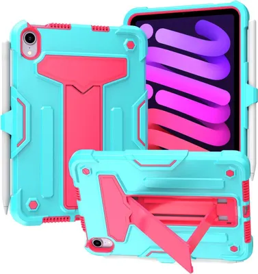 Produktbild von Tasche für iPad Mini 6 8.3" mit Ständer und Stylus-Halterung Mint