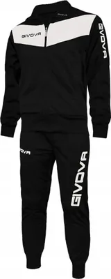 Produktbild von Givova - "Tuta Visa" Trainingsanzug für Herren MR78061 (XL) (Schwarz/Weiß)