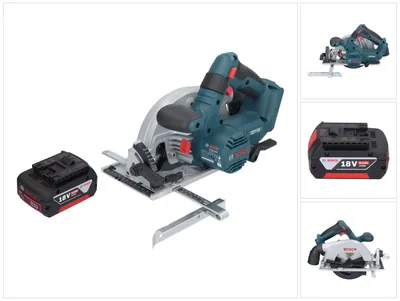 Obrázek produktu pro Bosch GKS 18V-57-2 Professional akumulátorová okružní pila 18 V 165 mm bez kartáčů + 1x akumulátor 5,0 Ah - bez nabíječky