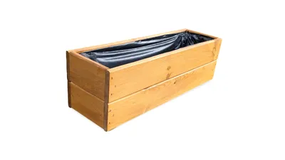 Produktbild von FKL Pflanzkasten Holz Pflanzkübel Kübel Kasten Garten  D27 (Eiche, 60 cm)