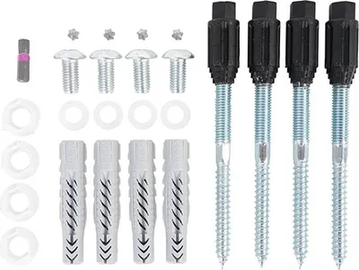 Produktbild von Alberts® Schrauben-Set zur Befestigung von Fenstergittern auf Fassaden Set à 4 Stück