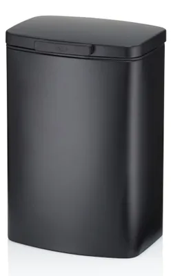 Productafbeelding van Wandmand Damian, metaal, 21,5 x 16 x 29 cm, 5 liter, zwart