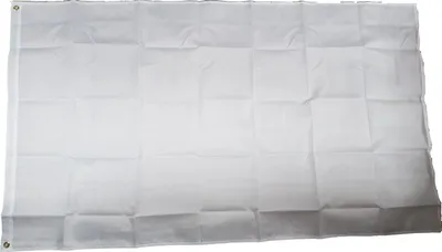 Produktbild von Fahne Flagge weiß zum Bemalen 90 x 150 cm mit 2 Ösen von Versand-King