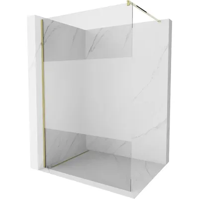Obrázok produktu pre Mexen Kioto sprchová stena 130 x 200 cm, transparentnéné/inovať 8 mm, zlatá - 800-130-101-50-35