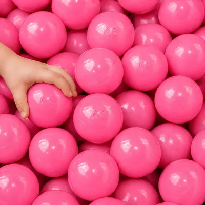 Produktbild von 50 Bälle für Bällebad 5,5cm Babybälle Plastikbälle Baby Spielbälle Pink