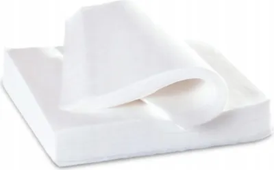 Obrázek produktu pro Jednovrstvé bílé ubrousky 33 x 32 cm, 750 kusů