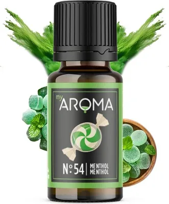 Produktbild von myAROMA Flavour Drops Menthol 10ml – Zuckerfrei, Kalorienfrei & Vegan