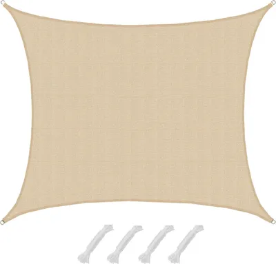 Produktbild von UV Sonnensegel Wasserdurchlässig 6x5 - Rechteckig - Sonnenschutz Garten Terrasse