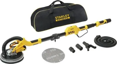 Immagine prodotto di Levigatrice telescopica Stanley Fatmax, 750 W, SFMEE500S-QS, Ø 225 mm, estensibile da 125 a 180 cm, incl. 5 fogli abrasivi