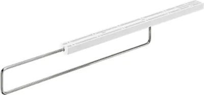 Produktbild von Hettich Kleiderbügelhalter ausziehbar 300 mm Stahl / Kunststoff weiß 1 Stück