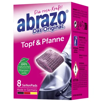 Produktbild von abrazo Reinigungspads Topf & Pfanne 1 x 8 Stück