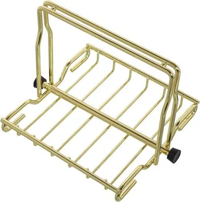 Productafbeelding van Famanu servetdispenser - metaal, goudkleurig - 21 x 18 x 15 cm