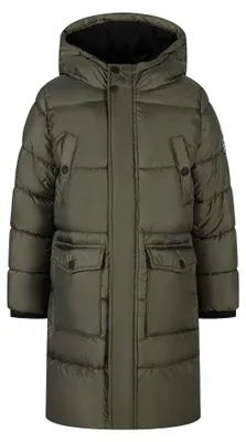 Produktbild von Minoti - Steppjacke für Jungen, mit Kapuze, Lang MN607 (146) (Khakigrün)
