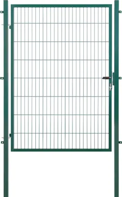 Produktbild von Arvotec Gartentor BxH 150x160 cm mit Schließzylinder und Zaunanschluss Moosgrün Gitterzauntor Stabmattentor Einzeltor Doppelstabmattentor Gartentür