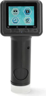 Produktbild von Nedis Mikroskopkamera - 1080p@30fps - 48 MPixel - Zoomen: 8 x - Vergrößerung: 500 x - Displaygröße: 2.00 " - Ja - Schwarz