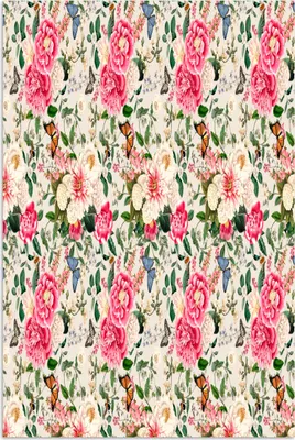 Produktbild von MuchoWow® Poster Blumen - Farben - Schmetterling 60x90 cm - Wanddekoration