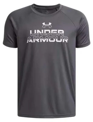 Obrázok produktu pre Under Armour Ua Tech Split Wordmark Ss - castlerock, veľkosť:L