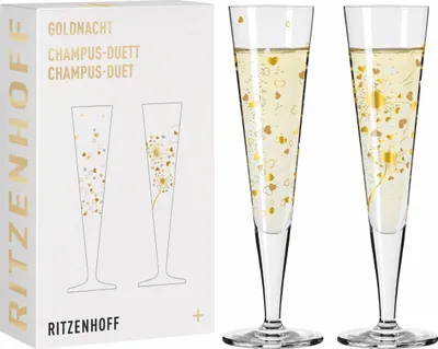 Produktbild von Goldnacht Champagnerglas-Set F24 Von Ana Vasconcelos