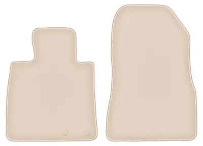 Produktbild von DURBAN Beige Velours-Fußmatten vorne für Nissan Note II Schrägheck (2012-)
