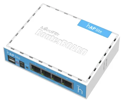 Produktbild von Mikrotik hAP lite, 2,4 GHz, 10,100 Mbit/s