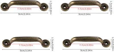 Produktbild von INF Schrankgriffe im Vintage-Design, 4er-Pack Bronze