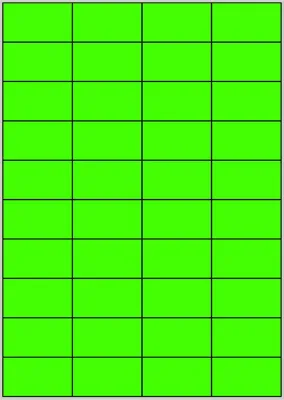 Produktbild von 1000 Stück farbige Haftetiketten grün 52.5 x 29.7