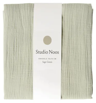 Produktbild von Studio Noos Sage Green Swaddle 70x70 cm