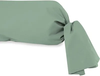 Imagen del producto de Funda de almohada de algodón, color ocre, densidad de hilos 57, 45 x 205 cm, lisa, color mostaza