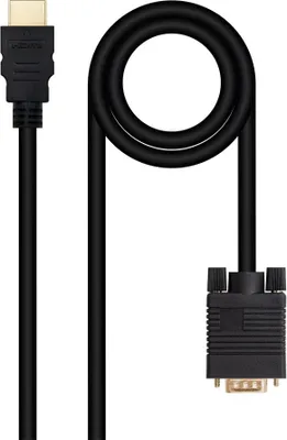 Zdjęcie produktu dla Nanocable 10.15.4348, 1,8 m, HDMI Typu A (Standard), VGA (D-Sub), Męska, Męska, Prosty