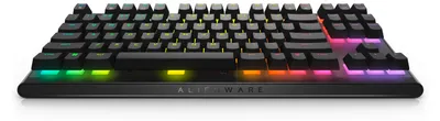 Obrázok produktu pre Alienware AW420K, Tenkeyless (80 – 87 %), Kábel, USB, Mechanický spínač kláves, RGB LED, Čierna