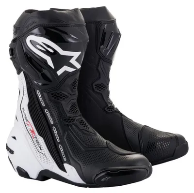 Produktbild von Alpinestars Supertech R Vented Motorradstiefel, schwarz/weiß, 45