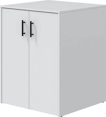 Image de Montoro - Armoire Polyvalente 2 Portes, 69x88h cm Blanc, Battante