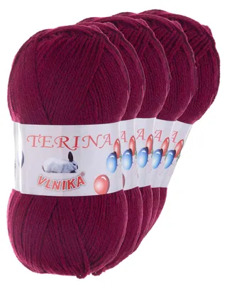 5 x 100g Terina Strickgarn Häkelgarn Wolle Acrylwolle pflegeleicht Farbwahl
