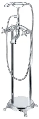 Produktbild von HOME DELUXE - Design Standarmatur - Retro - Höhe: 100 cm, inkl. Handbrause I freistehende Armatur Wannenbrause Wanneneinlass