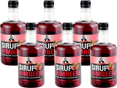 Produktbild von 6x Sirup Royale Himbeere Getränkesirup 0,5 L EW Drinks Cocktails Shakes Desserts Backen