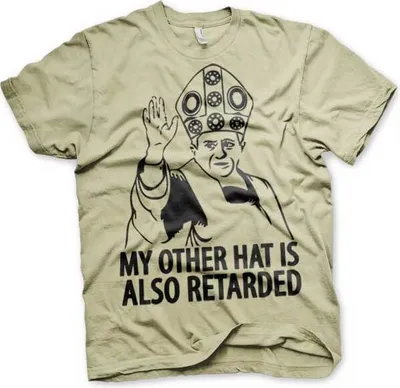 Produktbild von My Other Hat Is Also Retarded T-Shirt - Large - Khaki