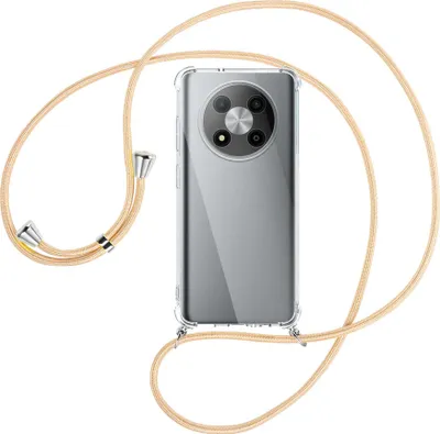 Produktbild von Handykette Backcover-Schutzhülle mit Band (Metall silberfarben) für ZTE Blade A73 5G (6.52'') - Goldkordel